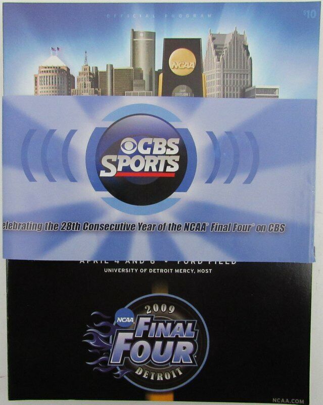 2009 NCAA FINAL FOUR Championship Program UNC TARHEELS Champs vs. MSU 142980