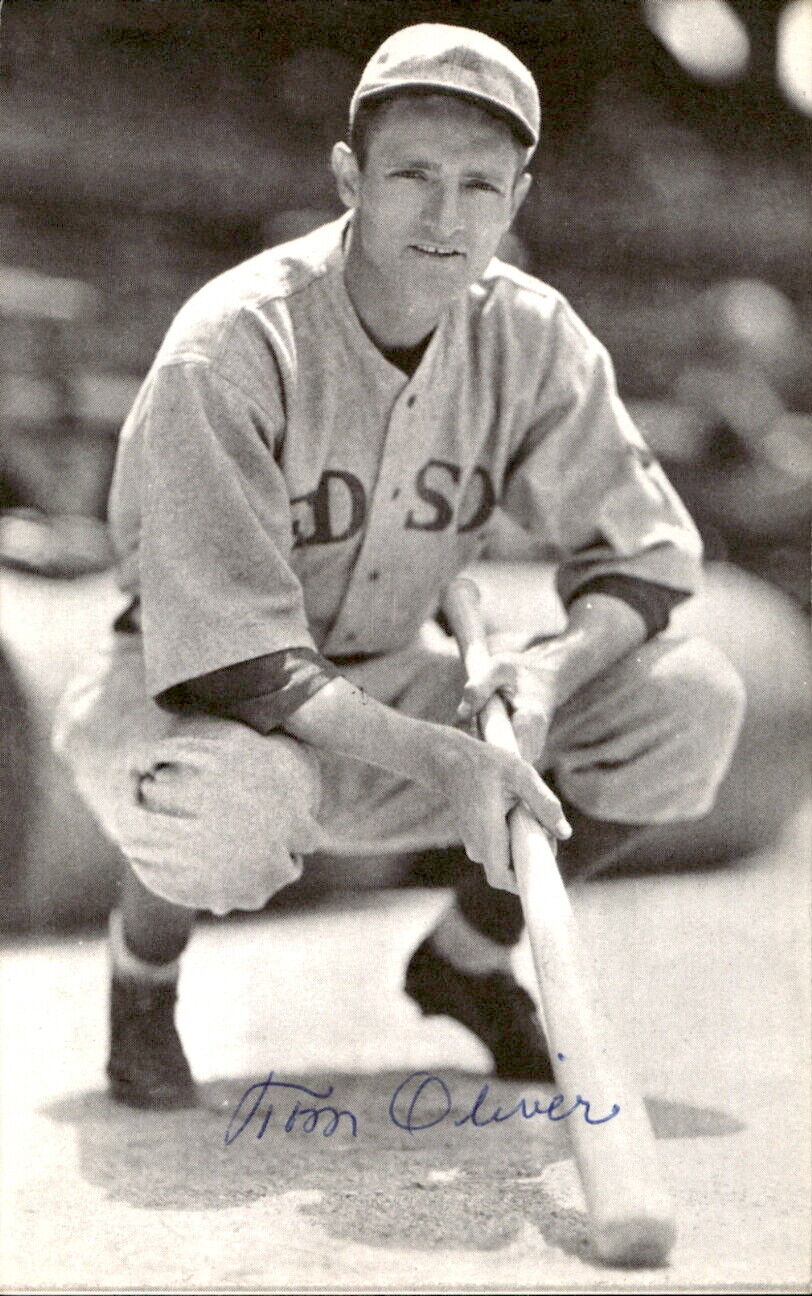 Tom Oliver Red Sox d. 1988 Signed/Autographed 3x5 Photo 178683