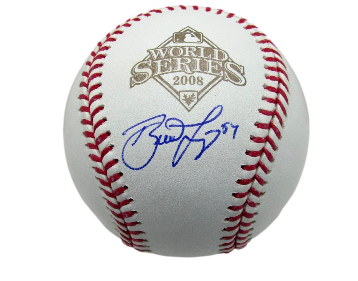 Brad Lidge Signed 2008 World Series Baseball Phillies JSA 185376