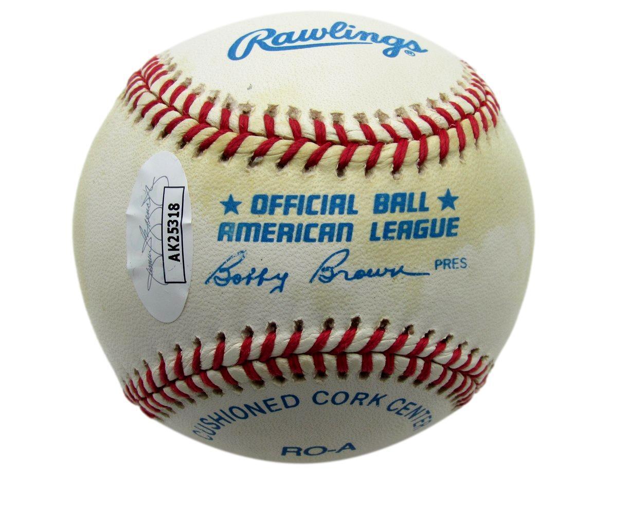 Sherman Obando Autographed OAL Baseball Montreal Expos JSA 180604