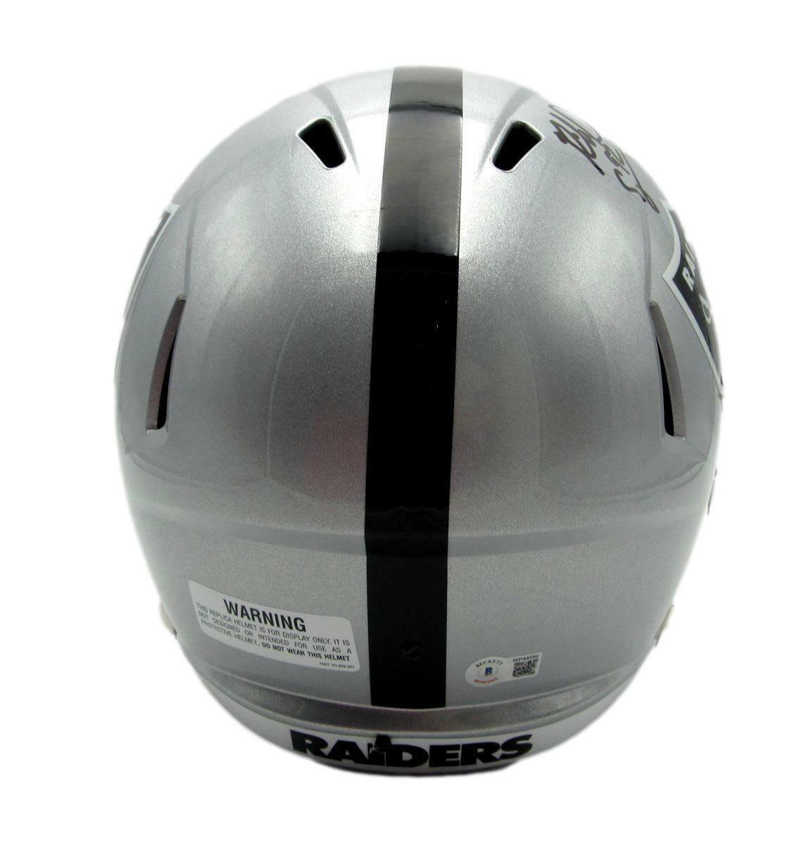 Richard Seymour Signed Raiders Speed Full Size Replica Helmet Beckett 160591