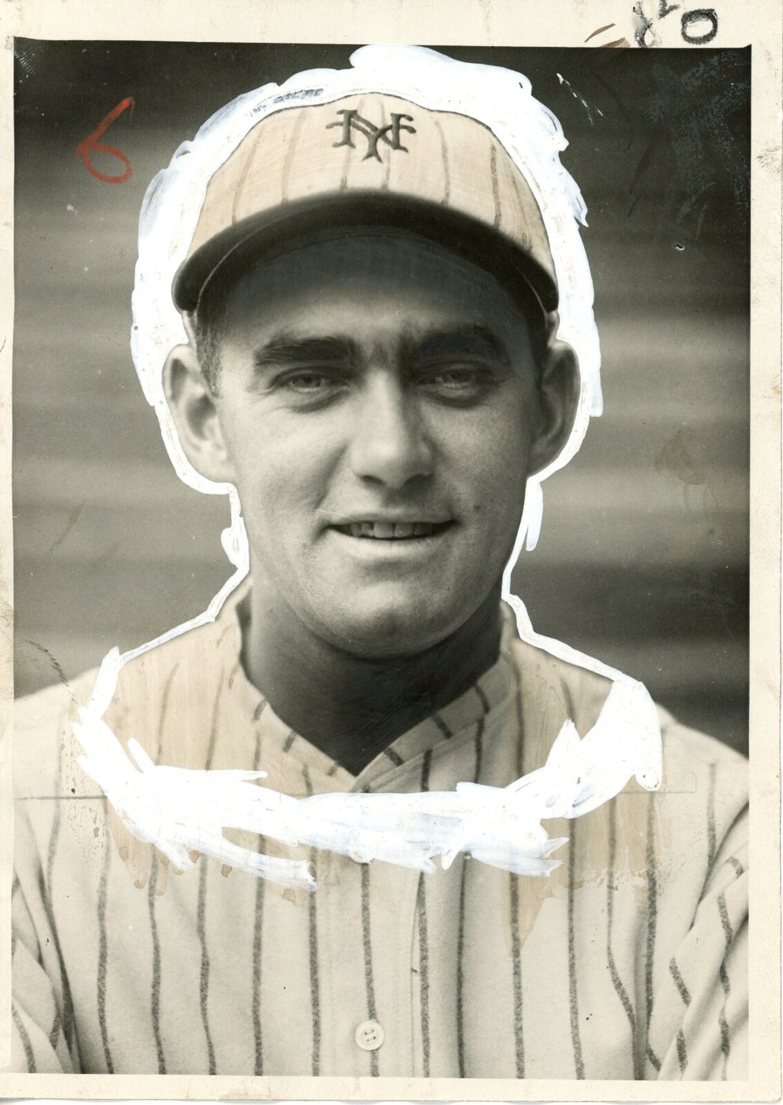 Dutch Henry 6x7 B/W 1928 Press Wire Photo New York Giants
