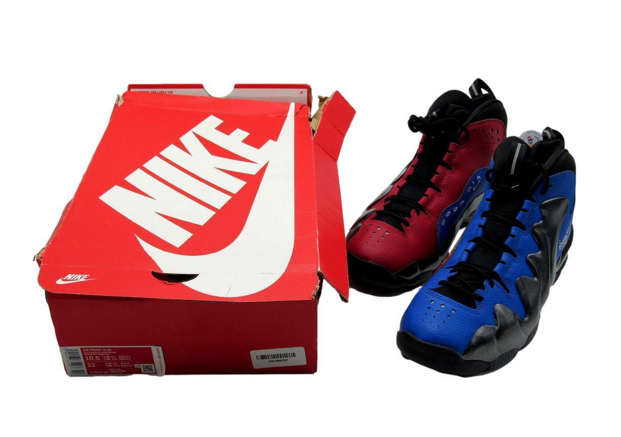 Autographed Nike Air Penny 3 QS 'Do It For Dez' Blue Red Men's Sz 10.5 Shoes PSA