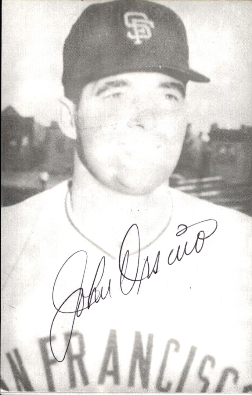 John Orsino SF Giants Signed/Autographed 3x5 Photo 178692
