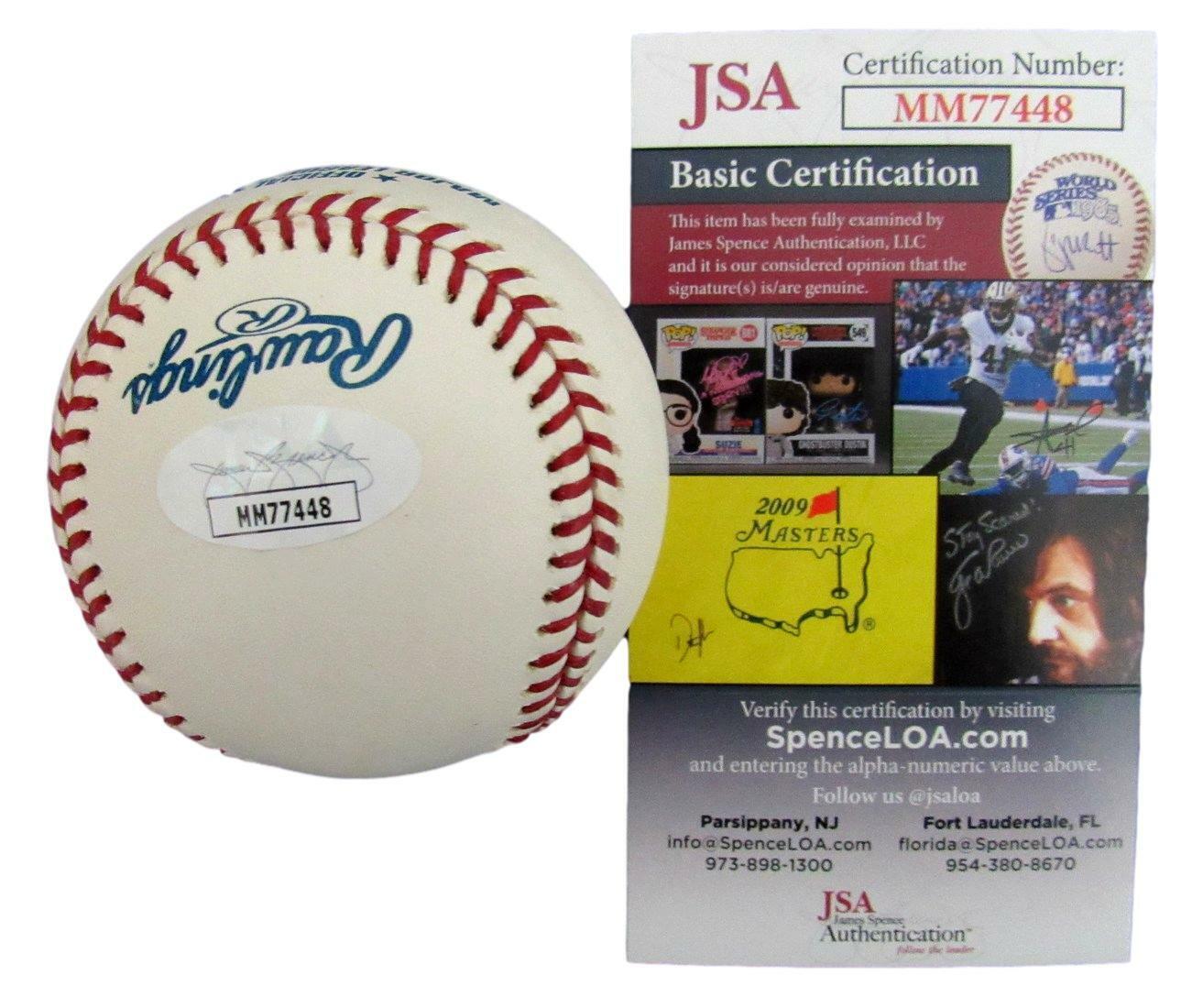 Neal Washington Philadelphia A's Signed/Inscr Rawlings OML Baseball JSA 158291