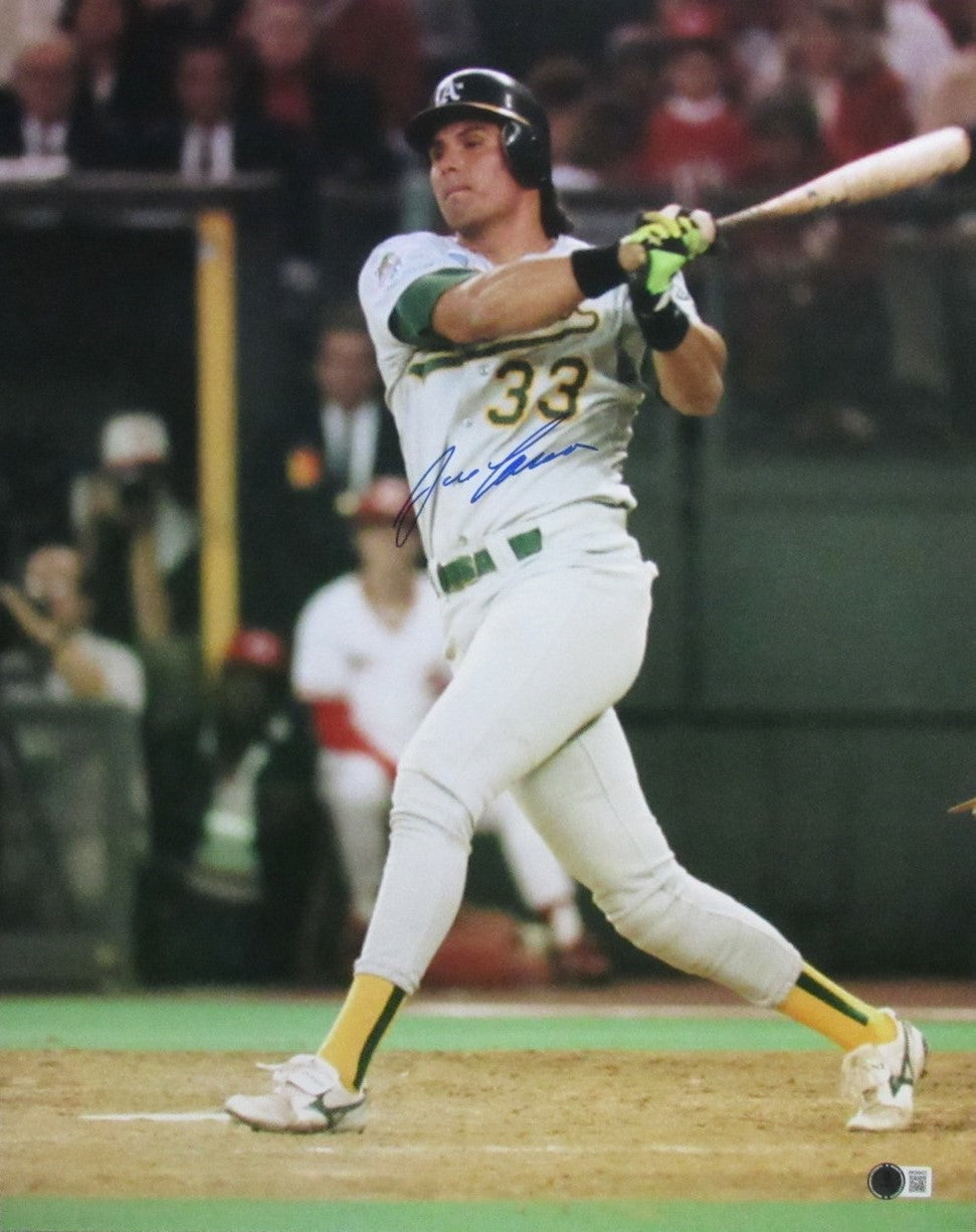 Jose Canseco Signed/Autographed 16x20 Photo Oakland A's Beckett Witness 192388