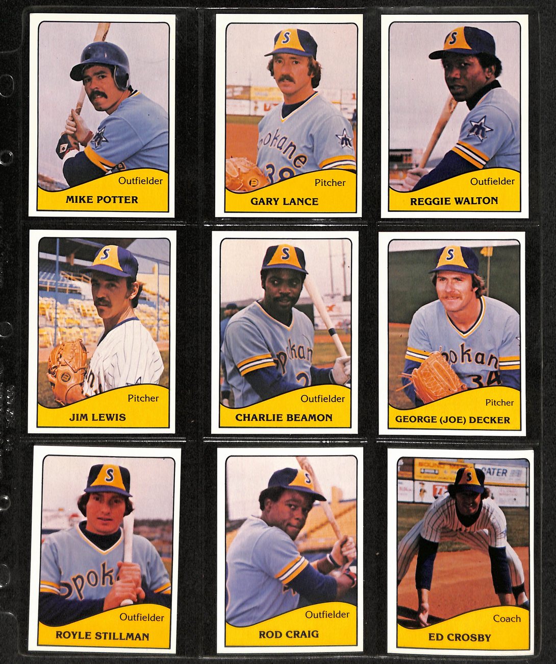 1979 TCMA Baseball Spokane Indians Team Set (39) Cards 189370