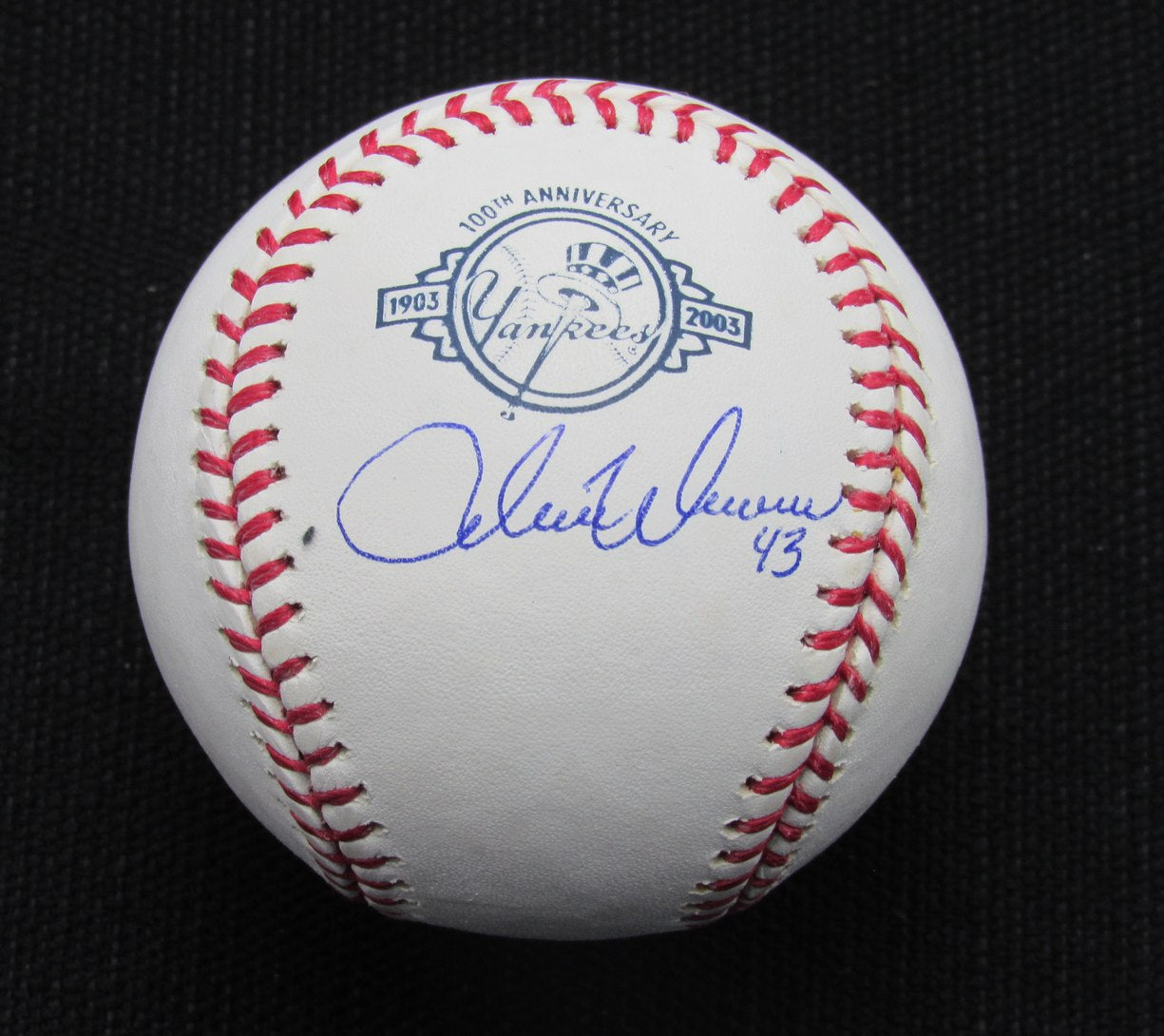 Adam Warren Signed/Auto Yankees 100th OML Baseball MAB Inscr 187113