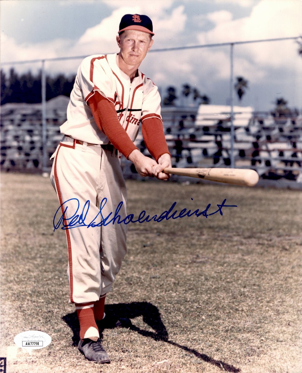 Red Schoendienst HOF Signed/Auto 8x10 Photo St. Louis Cardinals JSA 191140
