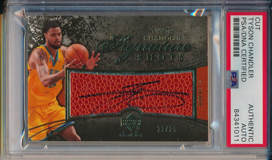 Tyson Chandler Hornets Signed/Auto 2007-08 Sweet Shot Card #SS-CH PSA/DNA 163602