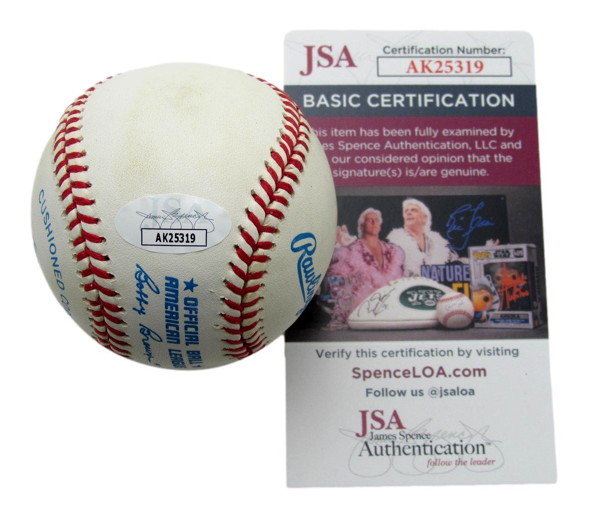 Gene Woodling Autographed OAL Baseball New York Yankees JSA 180605
