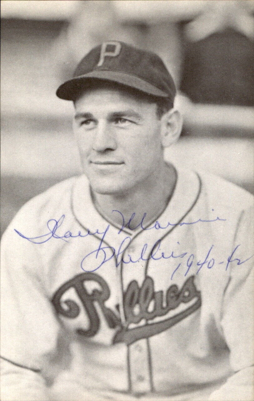Hal Marnie Phillies d. 2002 Signed/Autographed 3x5 Photo 178598