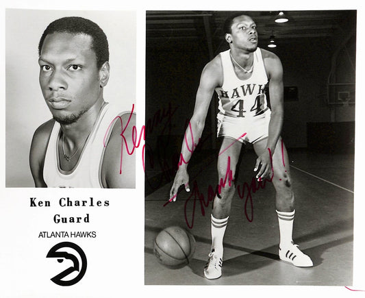 Kenny Charles Hawks Vintage Team Issued Signed/Auto 8x10 Photo 189103