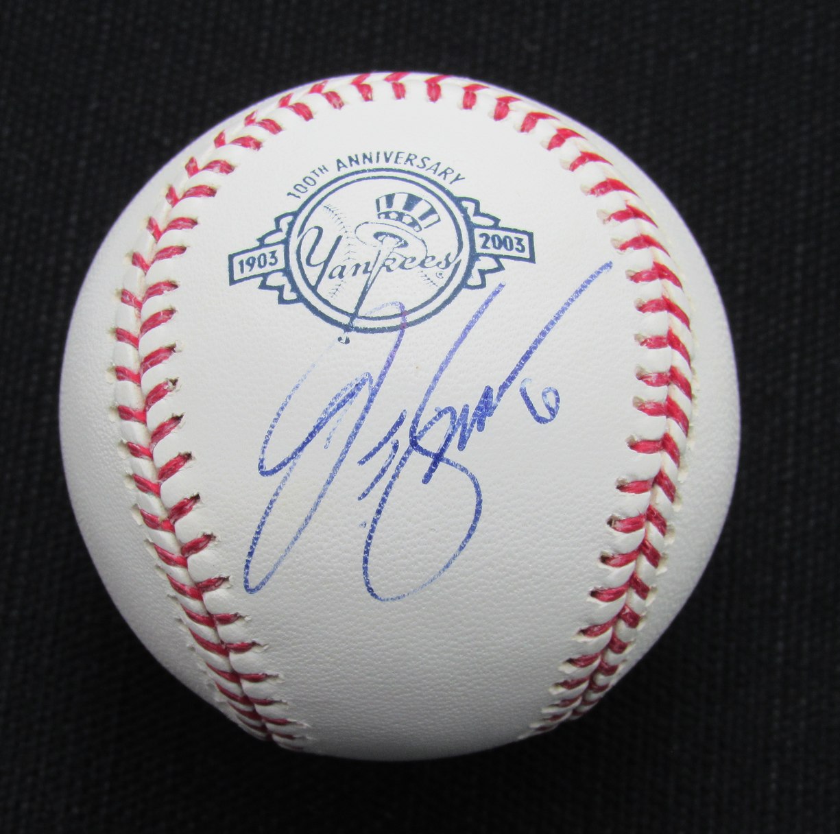 J.T. Snow Signed/Auto Yankees 100th OML Baseball JSA 186784