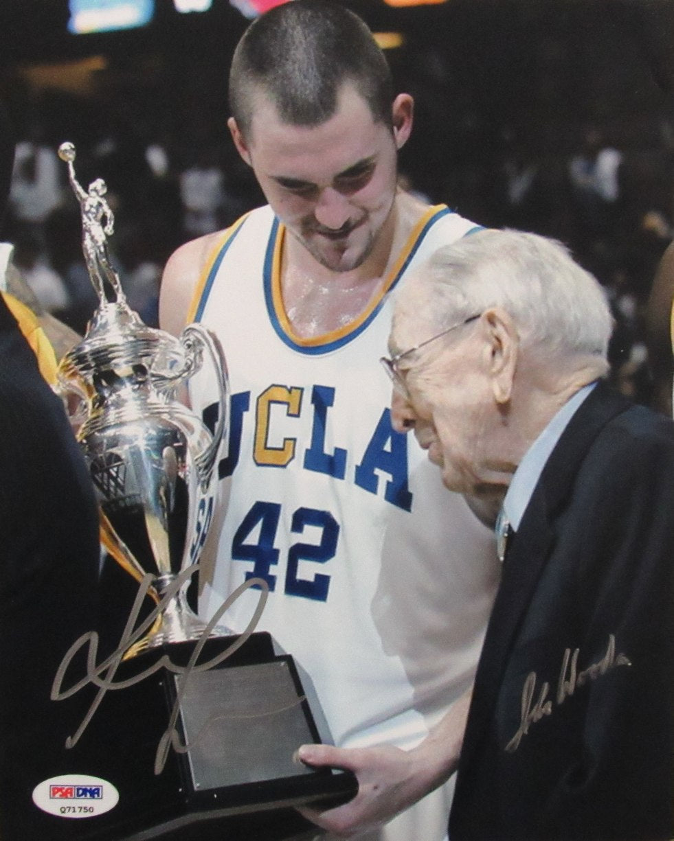John Wooden Dual-Autographed 8x10 Photo UCLA PSA/DNA 179799