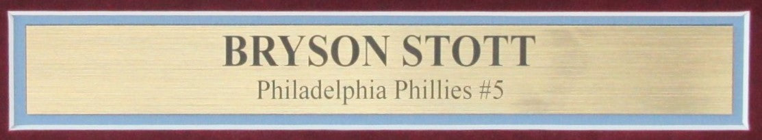 Bryson Stott Signed/Autographed 11x14 Photo Phillies Framed Fanatics 189922