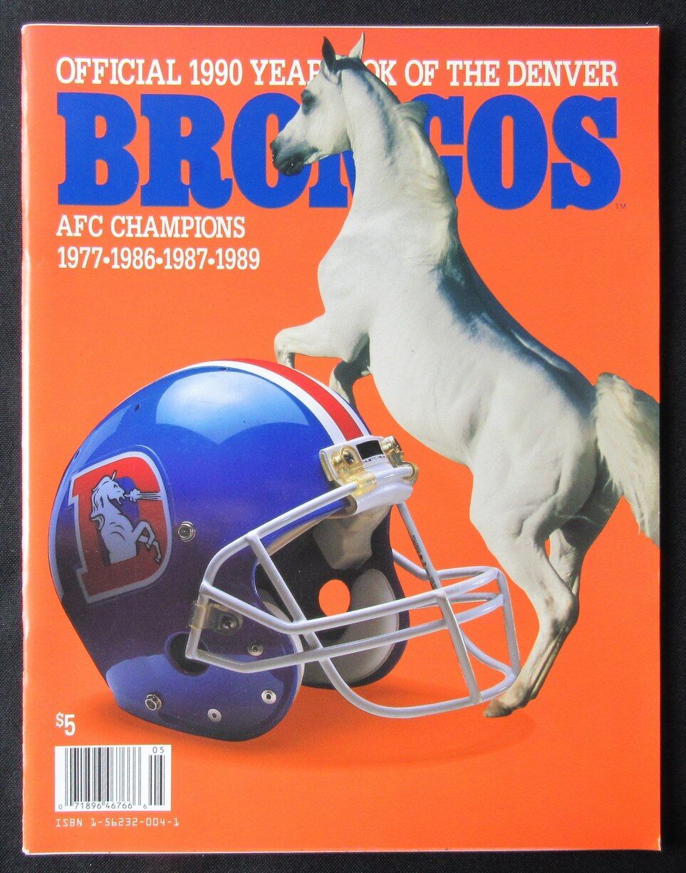 1990 Denver Broncos Football Team Yearbook 176317