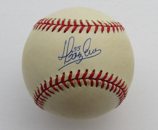 Danys Báez Autographed OAL Baseball Cleveland Indians 180623
