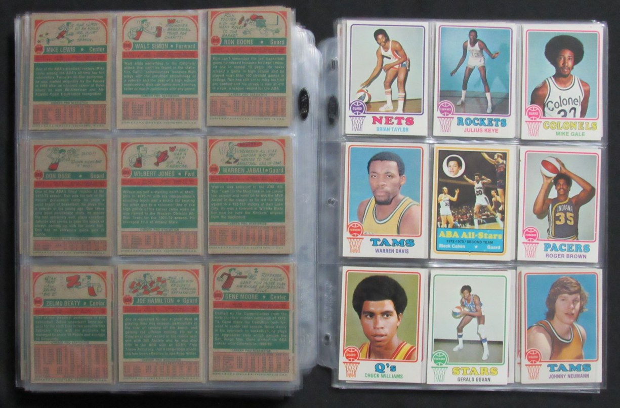1973-74 TOPPS Basketball Complete Set (264) Abdul-Jabbar Erving West 189322