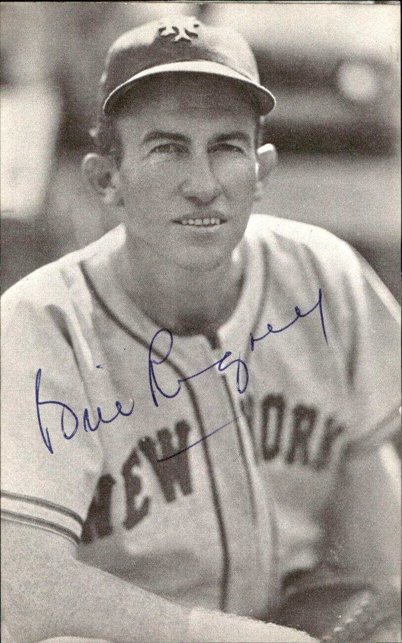 Bill Rigney NY Giants d. 2001 Signed/Autographed 3x5 Photo 178750