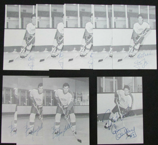 Lot of 9 Los Angeles Kings Signed 3x5 B/W Team Issued Photos incl. Jax 150465