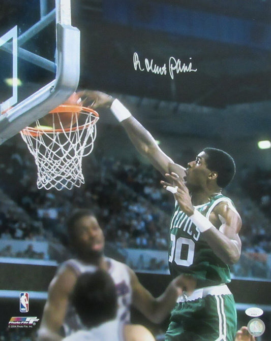 Robert Parish HOF Autographed 16x20 Photo Boston Celtics JSA