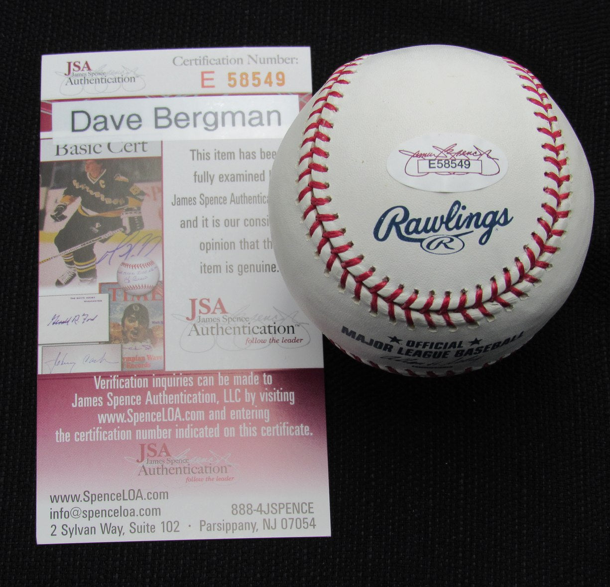 Dave Bergman Signed/Auto Yankees 100th OML Baseball JSA 186769