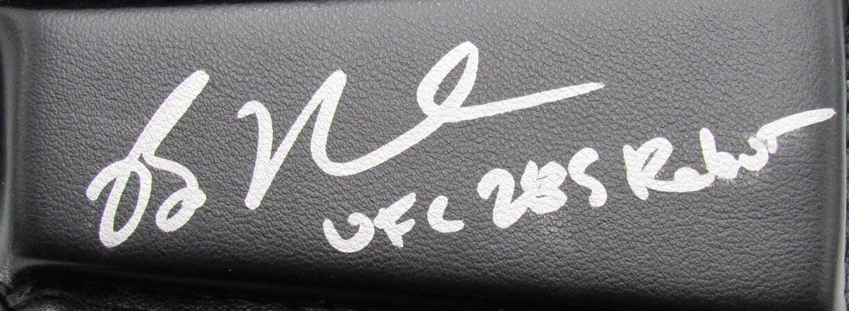 Bo Nickal Autographed/Inscr Left UFC Fight Glove Penn State JSA 180942
