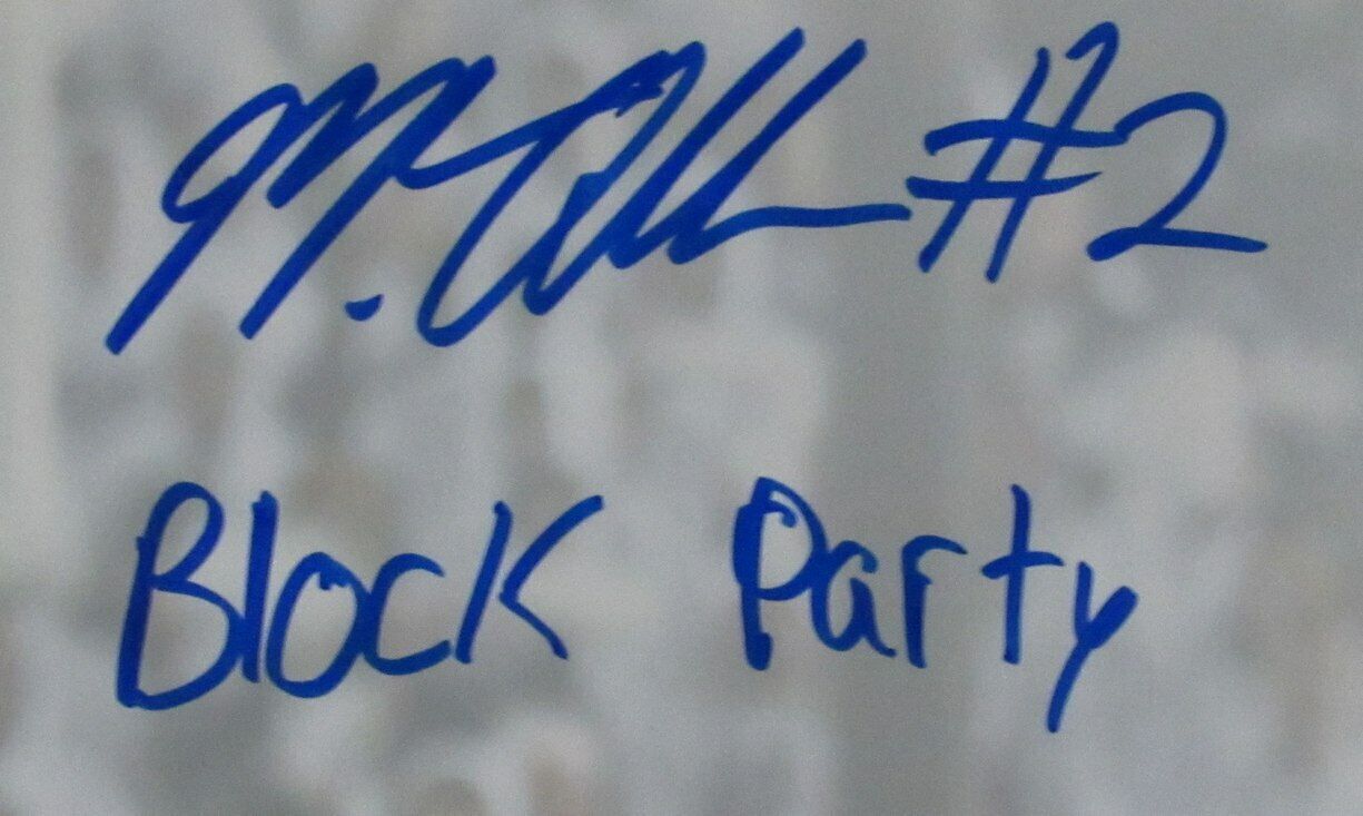 Marcus Allen Penn State Signed/Inscribed "Block Party" 11x14 Photo JSA 167378