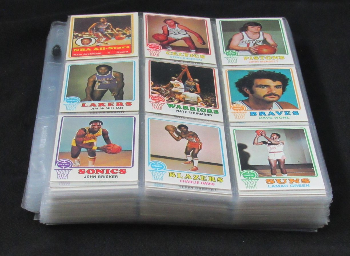 1973-74 TOPPS Basketball Complete Set (264) Abdul-Jabbar Erving West 189322