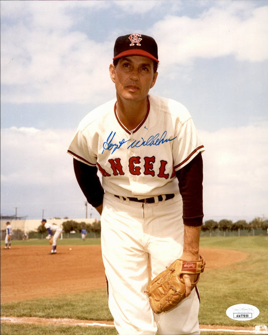 Hoyt Wilhelm HOF Signed/Autographed 8x10 Photo California Angels JSA 191085