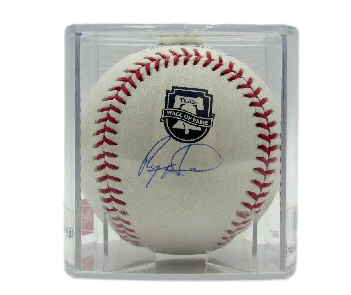 Ryan Howard Phillies Signed/Auto OML Wall of Fame Baseball in Case JSA 165761