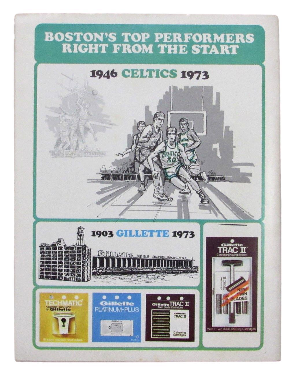 February 28, 1973 Boston Celtics vs. Golden State Warriors NBA Program Cowens