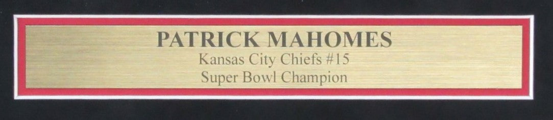 Patrick Mahomes Signed 8x10 Photo Collage KC Chiefs Framed Beckett 187254