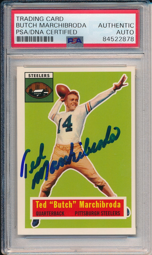 Ted Marchibroda Steelers Signed/Auto 1994 TOPPS Archives Card #51 PSA/DNA 166238