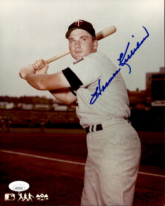 Harmon Killebrew HOF Signed/Autographed 8x10 Photo Minnesota Twins JSA 191369