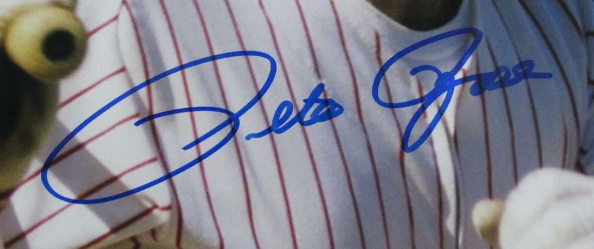 Pete Rose Philadelphia Phillies Signed 16x20 Photo JSA 189719