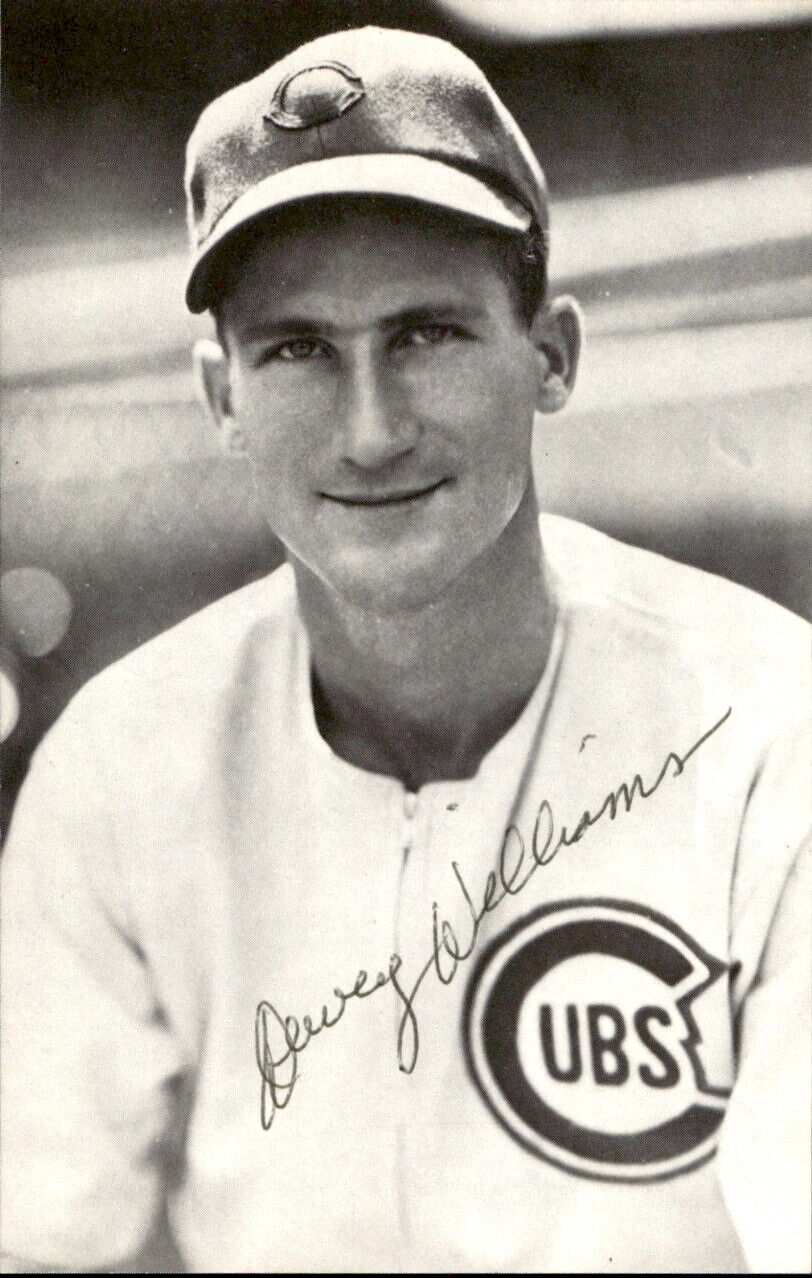 Dewey Williams Cubs d. 2000 Signed/Autographed 3x5 Photo 179336