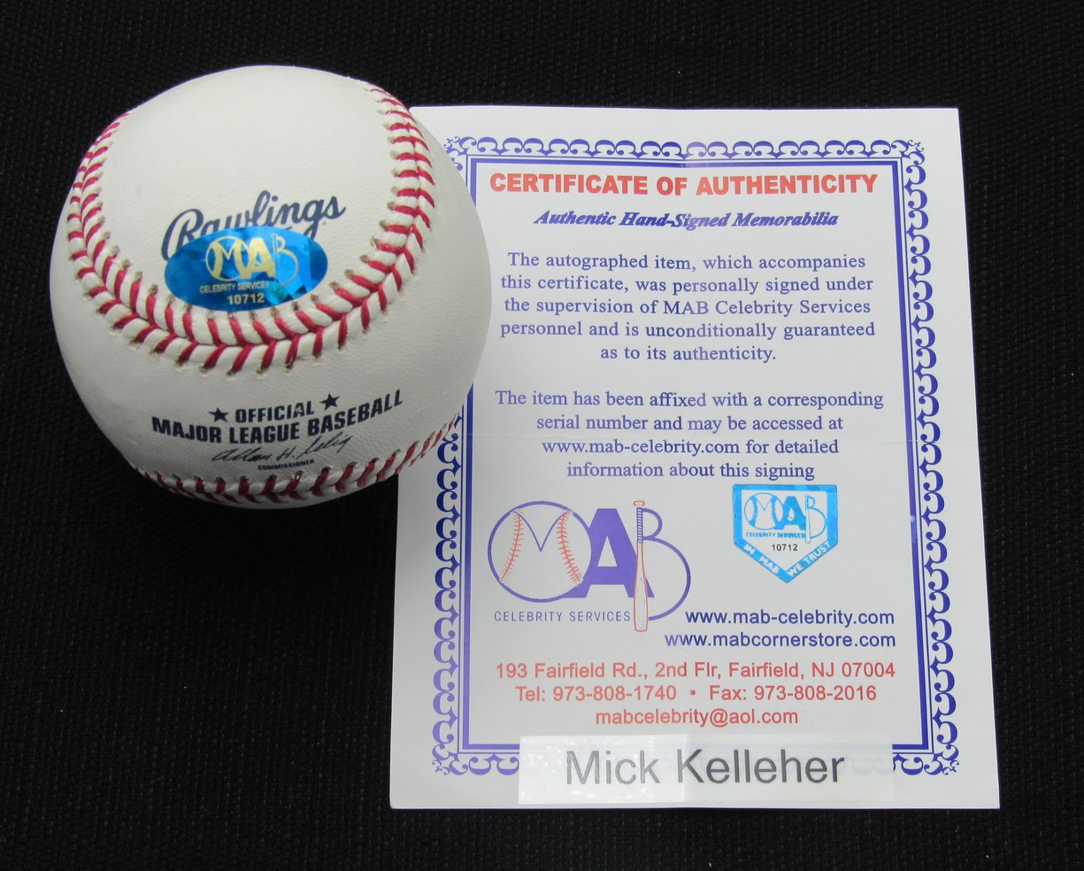 Mick Kelleher Signed/Auto Yankees 100th OML Baseball MAB Inscr 187043