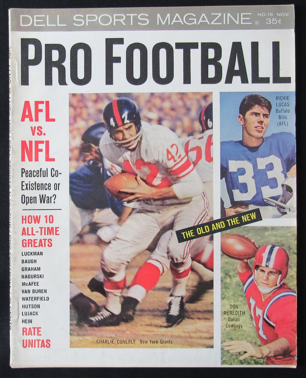 1960 Dell Sports Magazine Pro Football Issue Conerly/Lucas/Meredith 190415