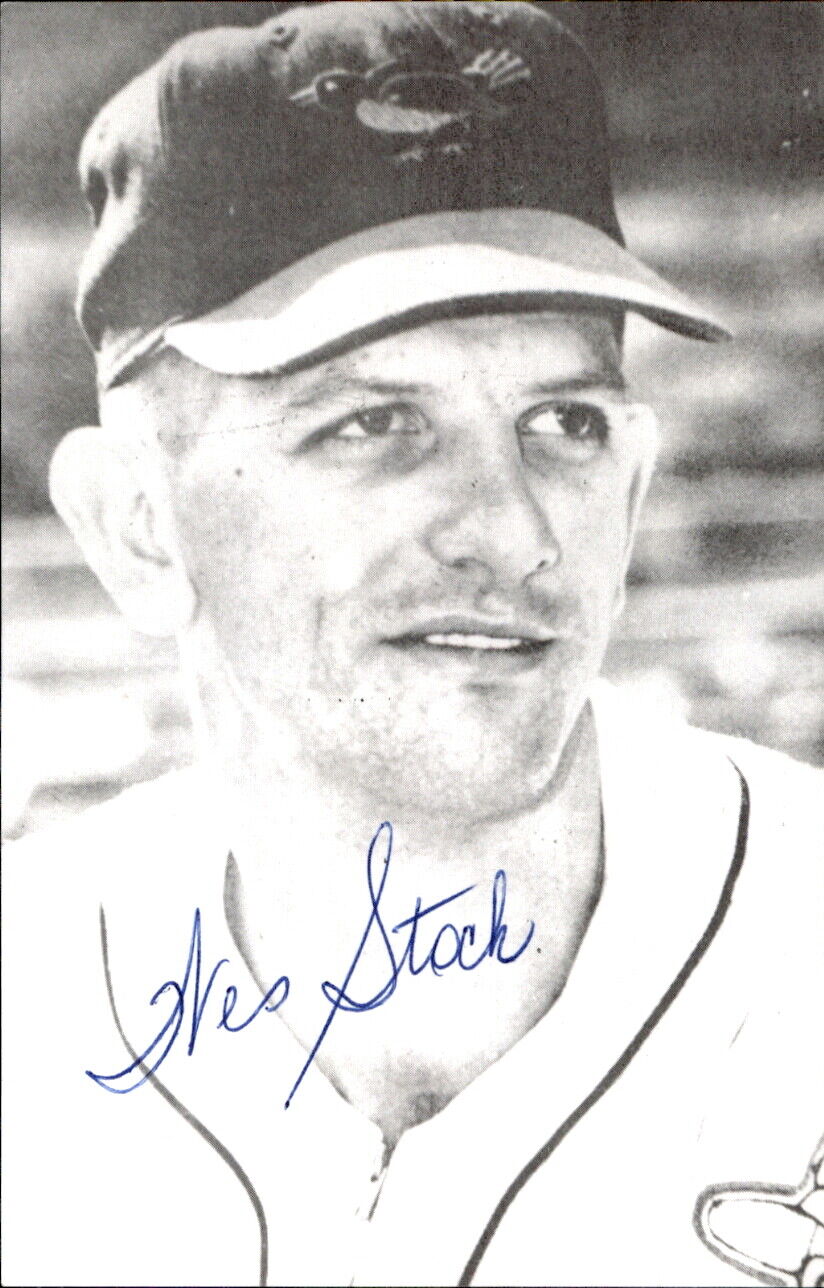 Wes Stock Baltimore Orioles Signed/Autographed 3x5 Photo 179238