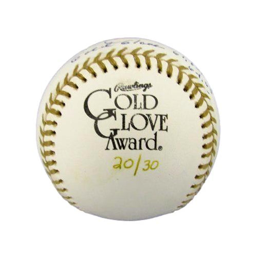 Bobby Richardson Signed/Inscribed Gold Glove Baseball Yankees JSA 188465