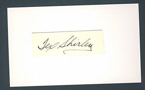 Tex Shirley A's Browns Signed/Auto/Autograph Cut 3x5 Index Card PASS 124307