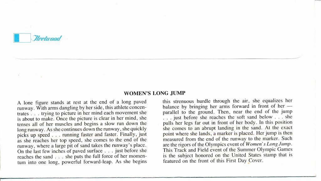 Britney Reese USA Olympic Long Jumper Signed/Autographed First Day Cover 139919