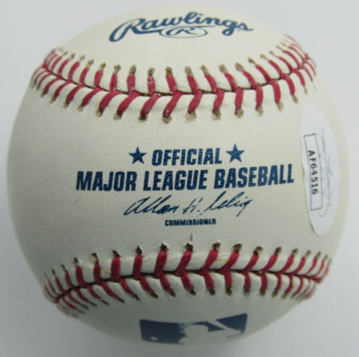 Jonny Gomes Autographed OML Baseball Tampa Bay Rays JSA