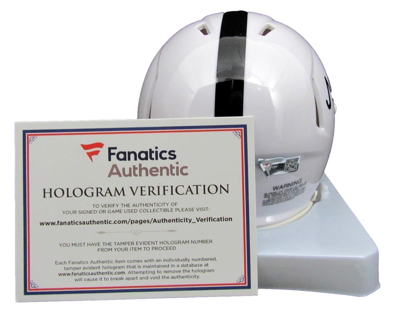 Nick Singleton Autographed Speed Mini Football Helmet Penn State Fanatics 178032