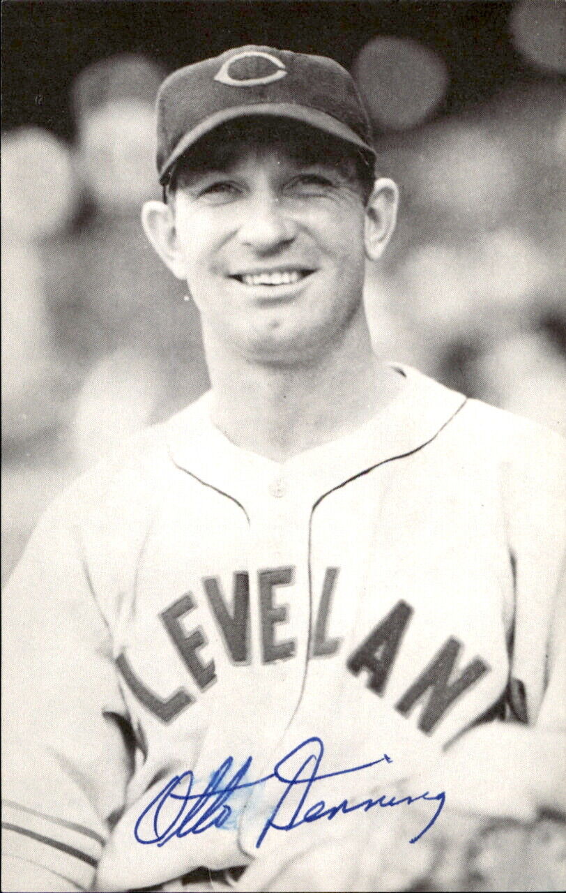 Otto Denning Indians d. 1992 Signed/Autographed 3x5 Photo 178179