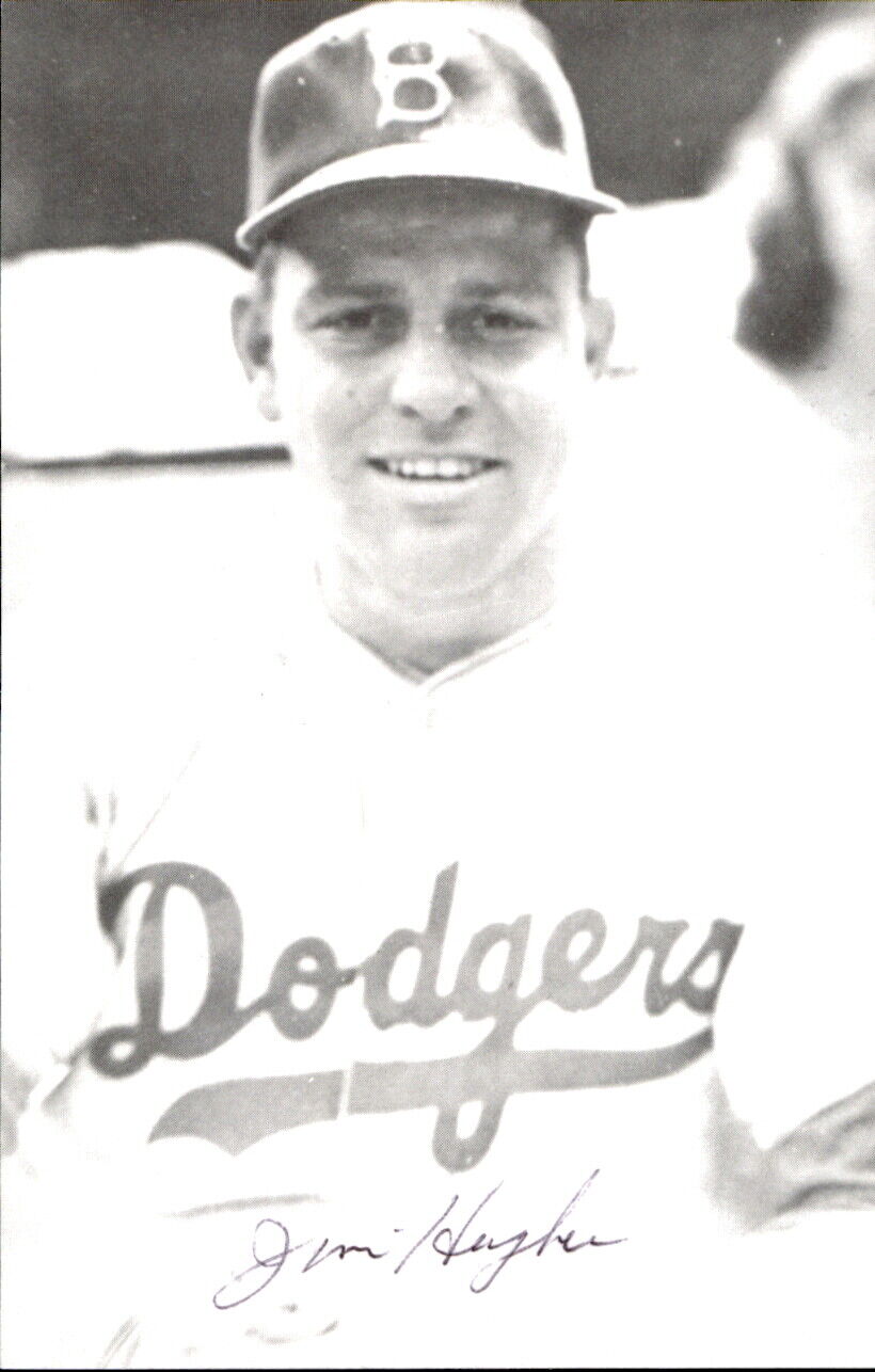 Jim Hughes Dodgers d. 2001 Signed/Autographed 3x5 Photo 178471