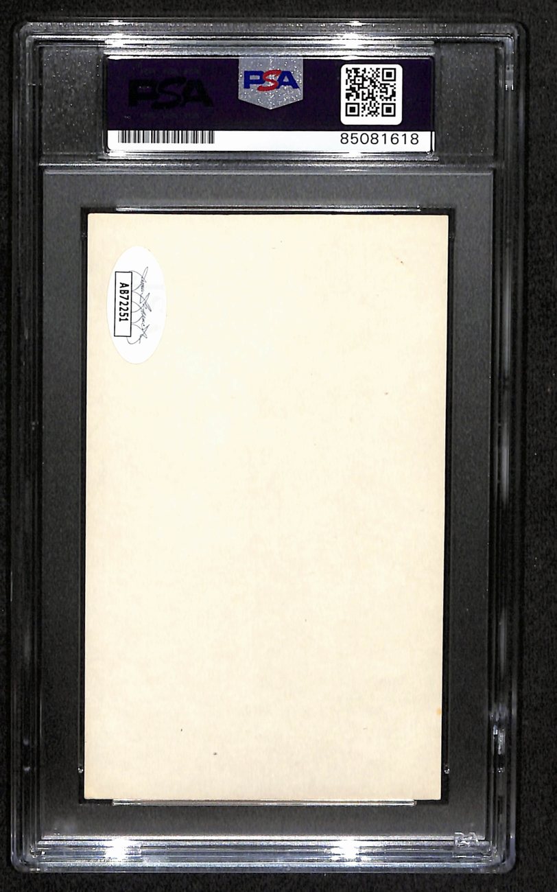Jimmy Conzelman HOF Signed 3x5 Index Card Providence PSA/DNA 184202