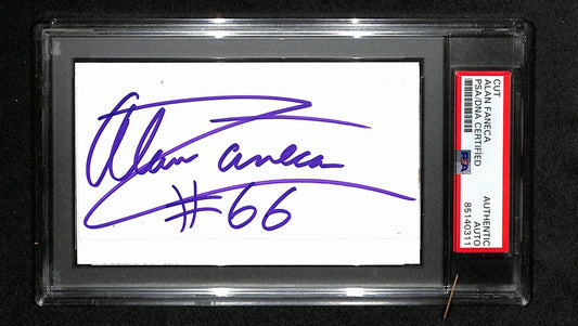 Alan Faneca Autographed 3x5 Cut Card PSA/DNA 186538